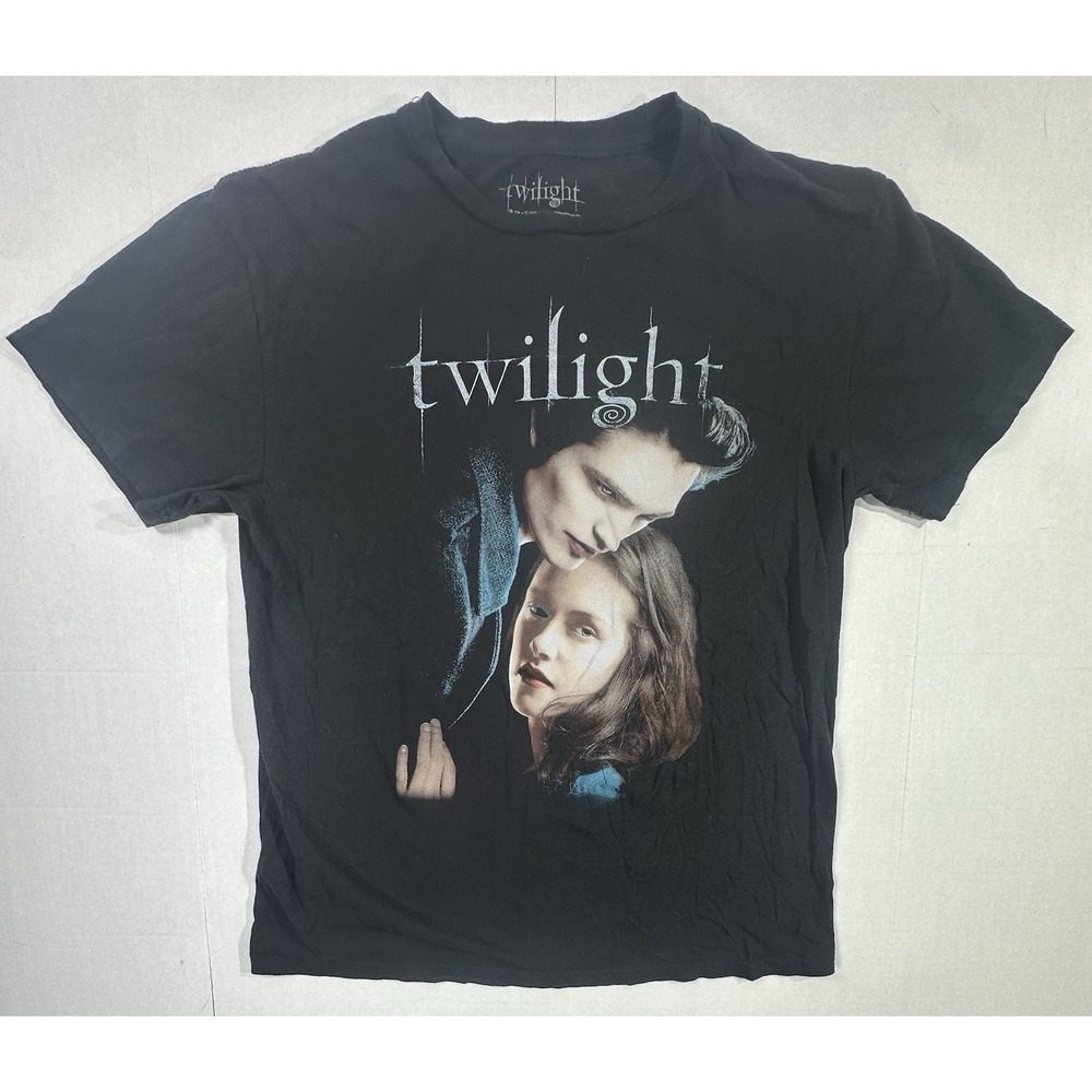 Twilight Movie T-Shirt Edward Bella Graphic Black 2XL 2023 Lionsgate